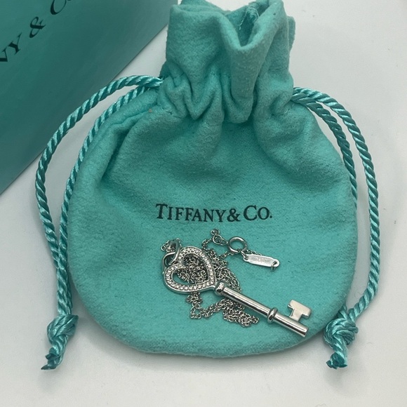 Tiffany & Co. 18K White Gold .8ctw Diamonds Chain Necklace - Picture 2 of 10